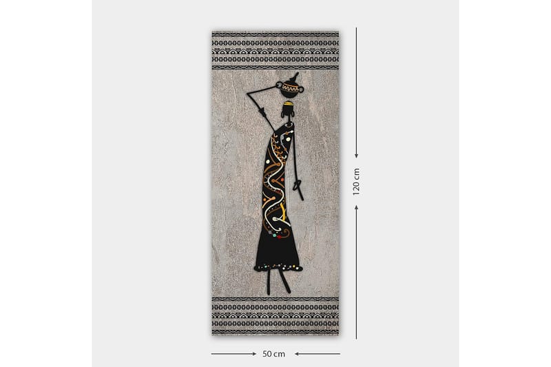 Canvasbilde DKY World Cultures Flerfarget - 50x120 cm - Innredning - Bilder & kunst - Lerretsbilder