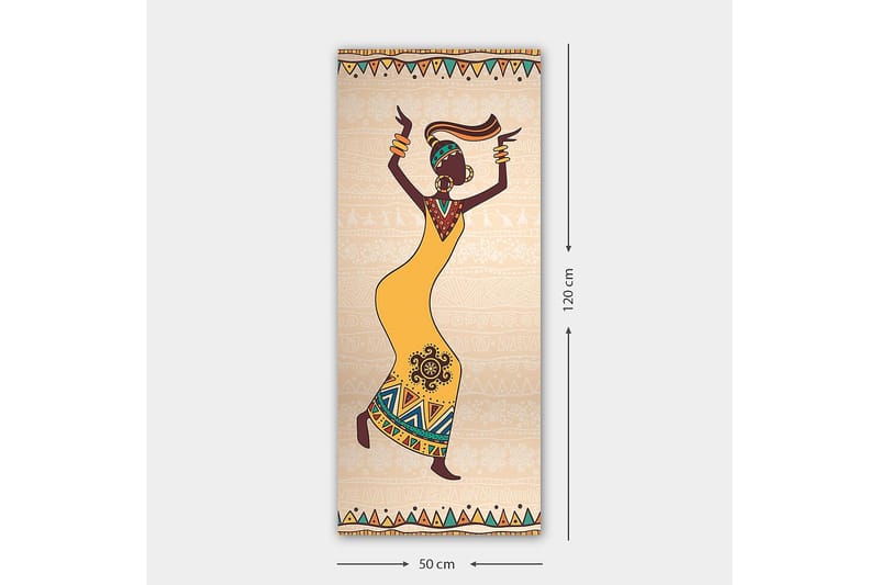 Canvasbilde DKY World Cultures Flerfarget - 50x120 cm - Innredning - Bilder & kunst - Lerretsbilder