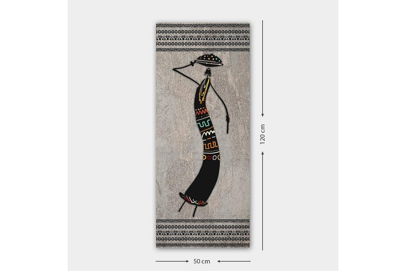 Canvasbilde DKY World Cultures Flerfarget - 50x120 cm - Innredning - Bilder & kunst - Lerretsbilder