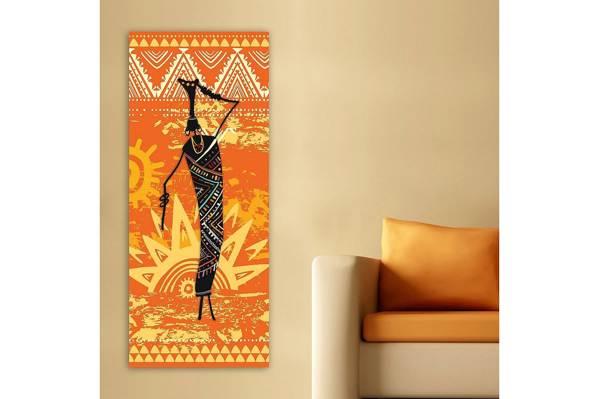 Canvasbilde DKY World Cultures Flerfarget - 50x120 cm - Innredning - Bilder & kunst - Lerretsbilder