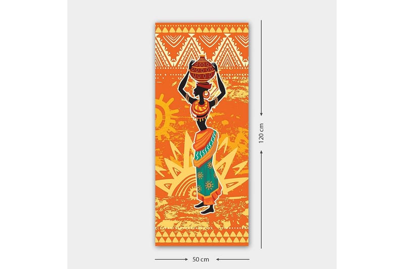 Canvasbilde DKY World Cultures Flerfarget - 50x120 cm - Innredning - Bilder & kunst - Lerretsbilder