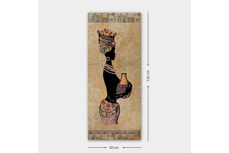 Canvasbilde DKY World Cultures Flerfarget - 50x120 cm - Innredning - Bilder & kunst - Lerretsbilder