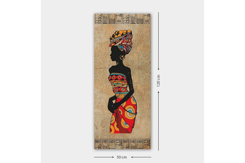 Canvasbilde DKY World Cultures Flerfarget - 50x120 cm - Innredning - Bilder & kunst - Lerretsbilder