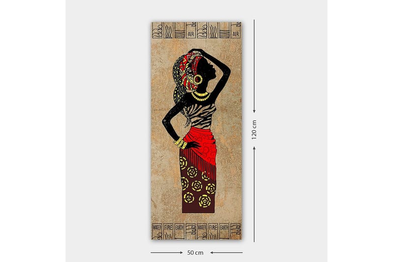 Canvasbilde DKY World Cultures Flerfarget - 50x120 cm - Innredning - Bilder & kunst - Lerretsbilder