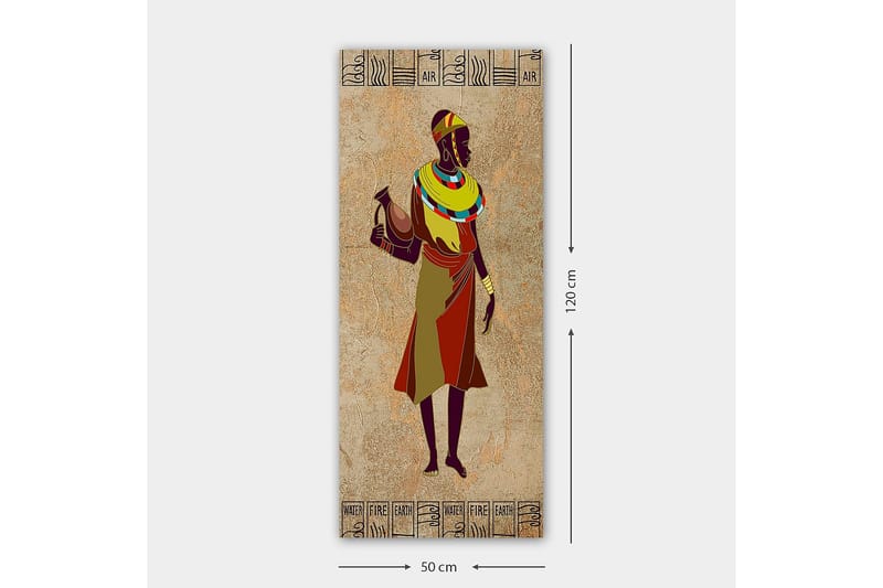 Canvasbilde DKY World Cultures Flerfarget - 50x120 cm - Innredning - Bilder & kunst - Lerretsbilder