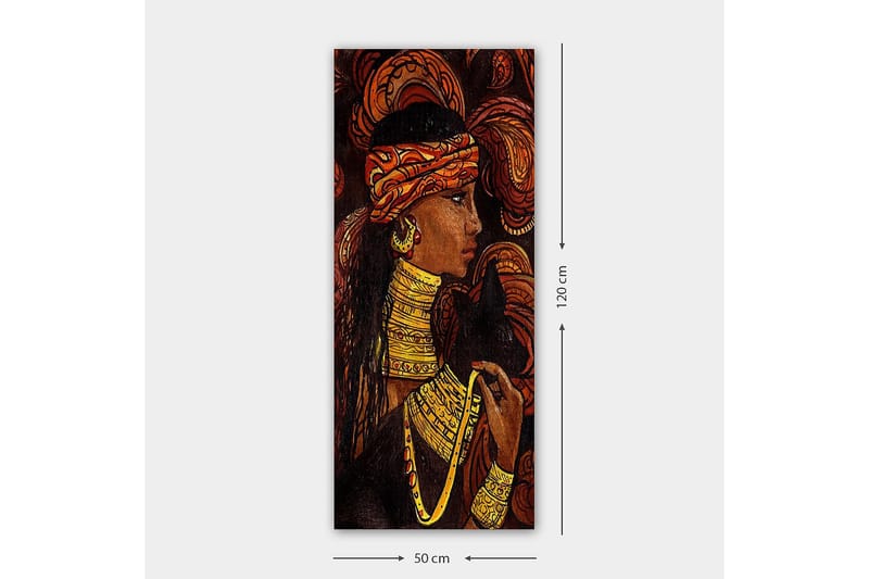 Canvasbilde DKY World Cultures Flerfarget - 50x120 cm - Innredning - Bilder & kunst - Lerretsbilder