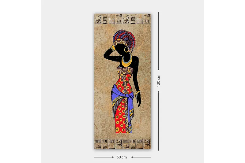 Canvasbilde DKY World Cultures Flerfarget - 50x120 cm - Innredning - Bilder & kunst - Lerretsbilder