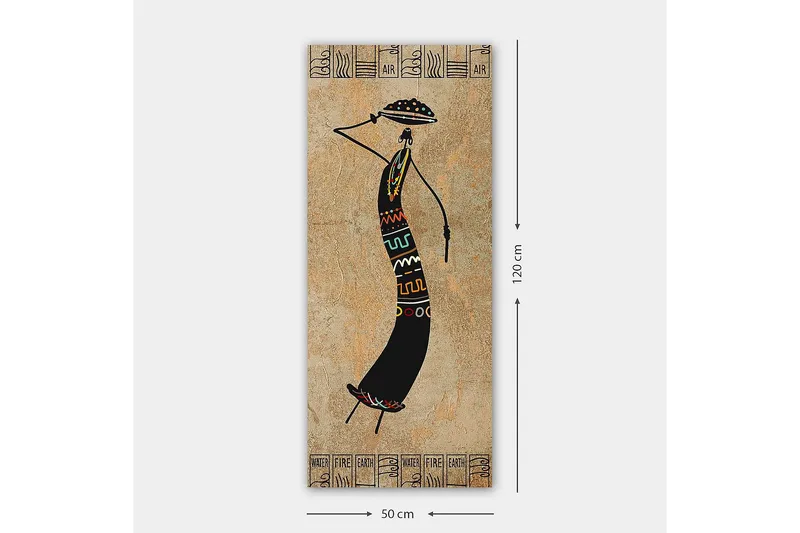 Canvasbilde DKY World Cultures Flerfarget - 50x120 cm - Innredning - Bilder & kunst - Lerretsbilder
