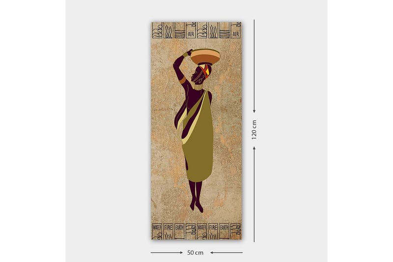 Canvasbilde DKY World Cultures Flerfarget - 50x120 cm - Innredning - Bilder & kunst - Lerretsbilder