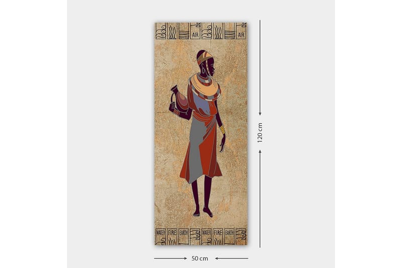 Canvasbilde DKY World Cultures Flerfarget - 50x120 cm - Innredning - Bilder & kunst - Lerretsbilder