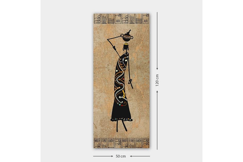 Canvasbilde DKY World Cultures Flerfarget - 50x120 cm - Innredning - Bilder & kunst - Lerretsbilder
