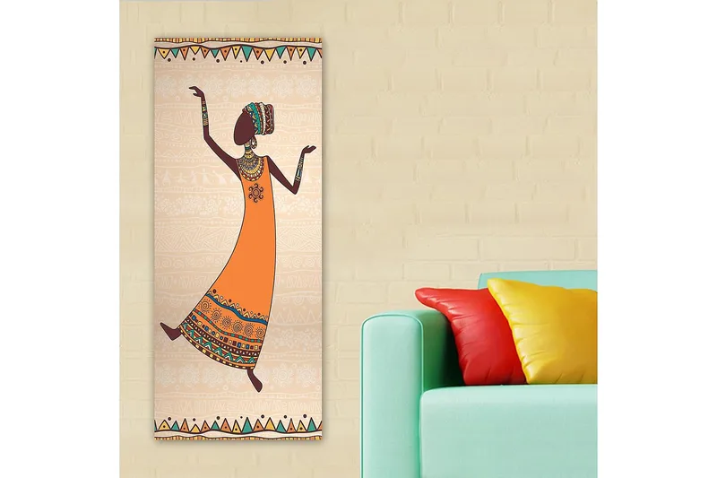 Canvasbilde DKY World Cultures Flerfarget - 50x120 cm - Innredning - Bilder & kunst - Lerretsbilder