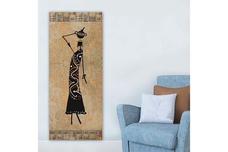 Canvasbilde DKY World Cultures Flerfarget - 50x120 cm - Innredning - Bilder & kunst - Lerretsbilder