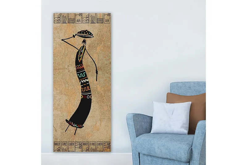 Canvasbilde DKY World Cultures Flerfarget - 50x120 cm - Innredning - Bilder & kunst - Lerretsbilder