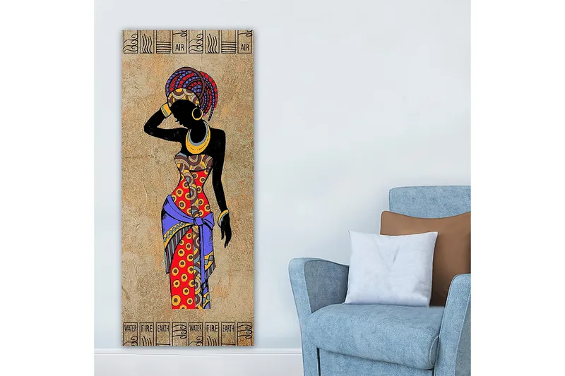 Canvasbilde DKY World Cultures Flerfarget - 50x120 cm - Innredning - Bilder & kunst - Lerretsbilder