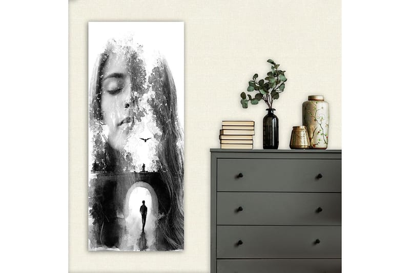 Canvasbilde DKY People Flerfarget - 50x120 cm - Innredning - Bilder & kunst - Lerretsbilder