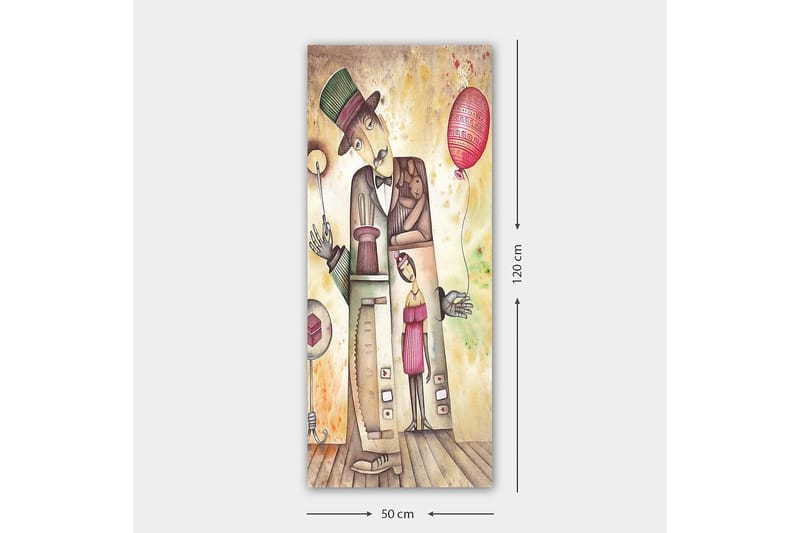 Canvasbilde DKY People Flerfarget - 50x120 cm - Innredning - Bilder & kunst - Lerretsbilder