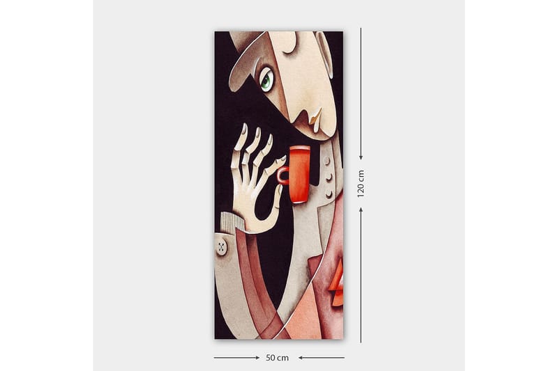 Canvasbilde DKY People Flerfarget - 50x120 cm - Innredning - Bilder & kunst - Lerretsbilder