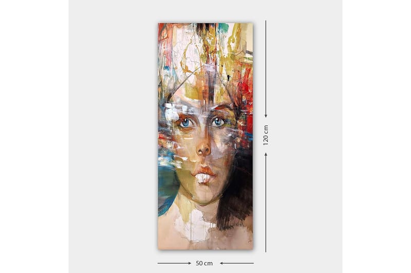 Canvasbilde DKY People Flerfarget - 50x120 cm - Innredning - Bilder & kunst - Lerretsbilder