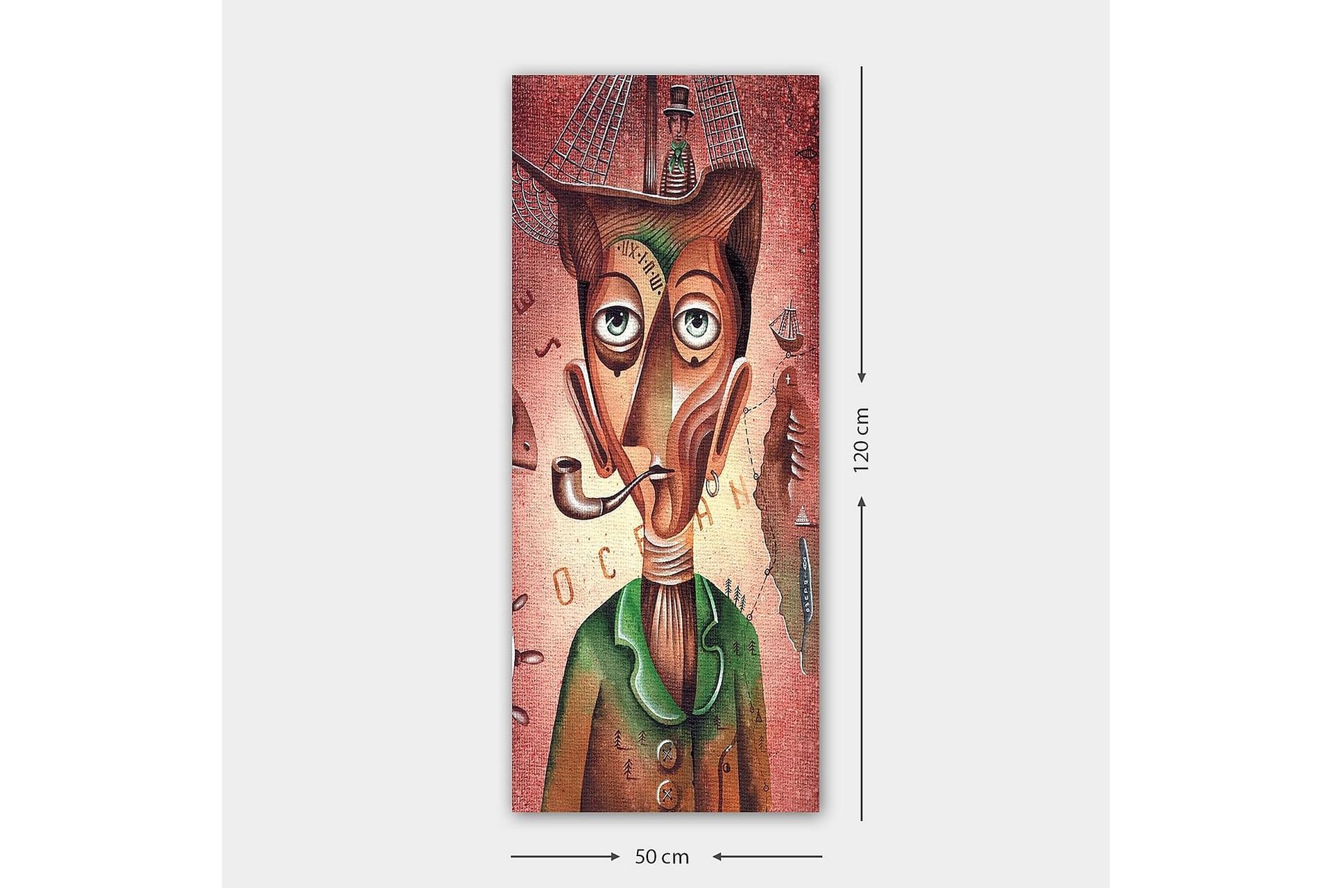 Canvasbilde DKY People Flerfarget - 50x120 cm - Innredning - Bilder & kunst - Lerretsbilder