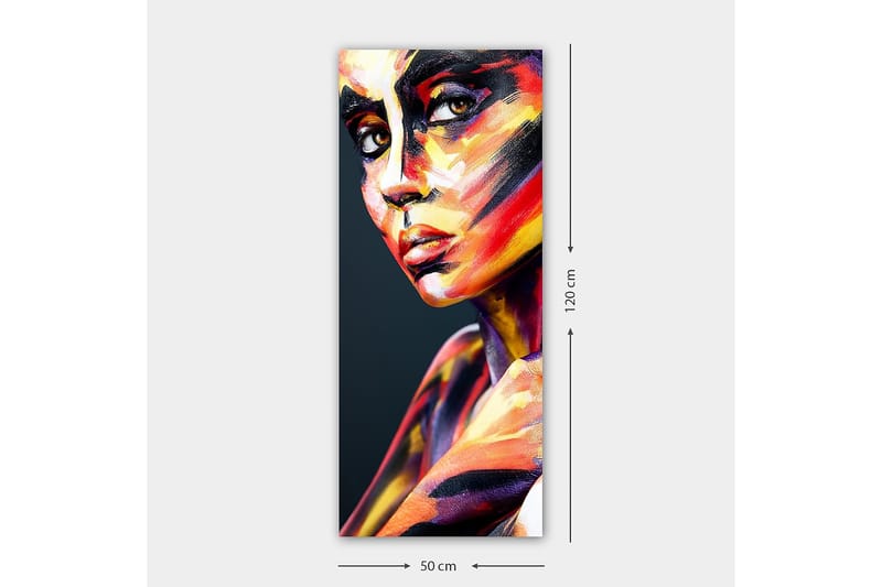 Canvasbilde DKY People Flerfarget - 50x120 cm - Innredning - Bilder & kunst - Lerretsbilder