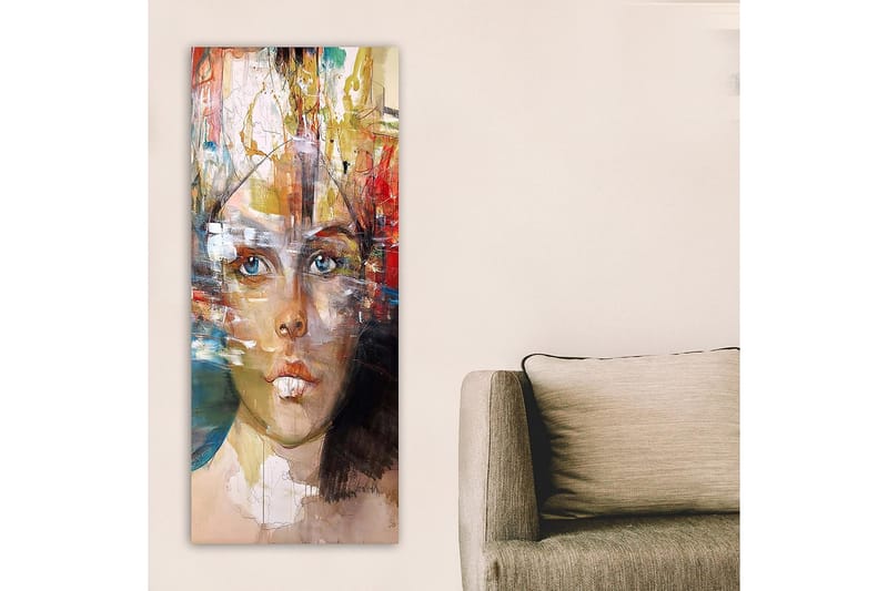 Canvasbilde DKY People Flerfarget - 50x120 cm - Innredning - Bilder & kunst - Lerretsbilder
