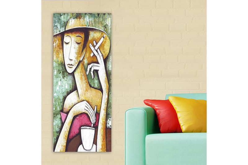 Canvasbilde DKY People Flerfarget - 50x120 cm - Innredning - Bilder & kunst - Lerretsbilder