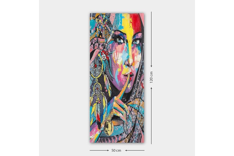 Canvasbilde DKY People Flerfarget - 50x120 cm - Innredning - Bilder & kunst - Lerretsbilder