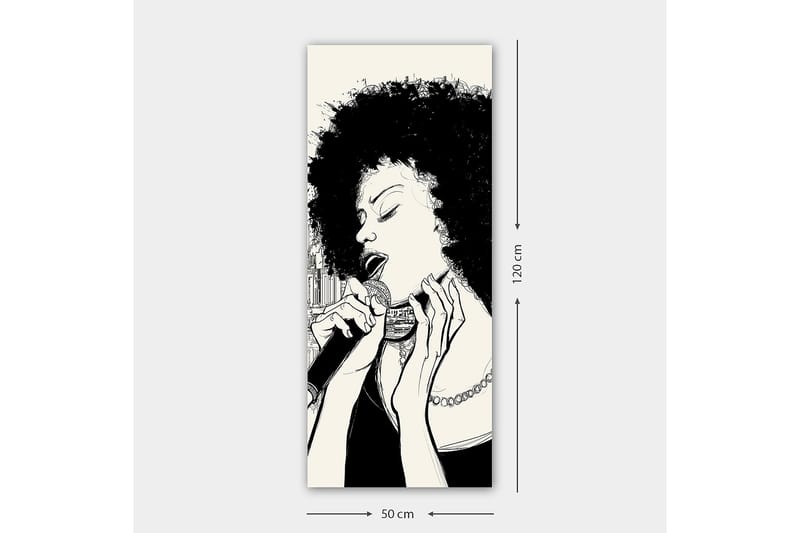 Canvasbilde DKY People Flerfarget - 50x120 cm - Innredning - Bilder & kunst - Lerretsbilder