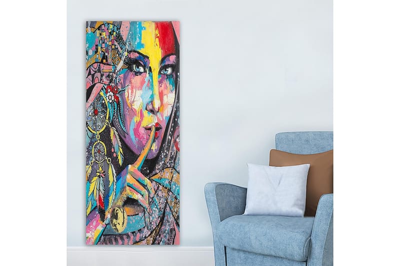 Canvasbilde DKY People Flerfarget - 50x120 cm - Innredning - Bilder & kunst - Lerretsbilder