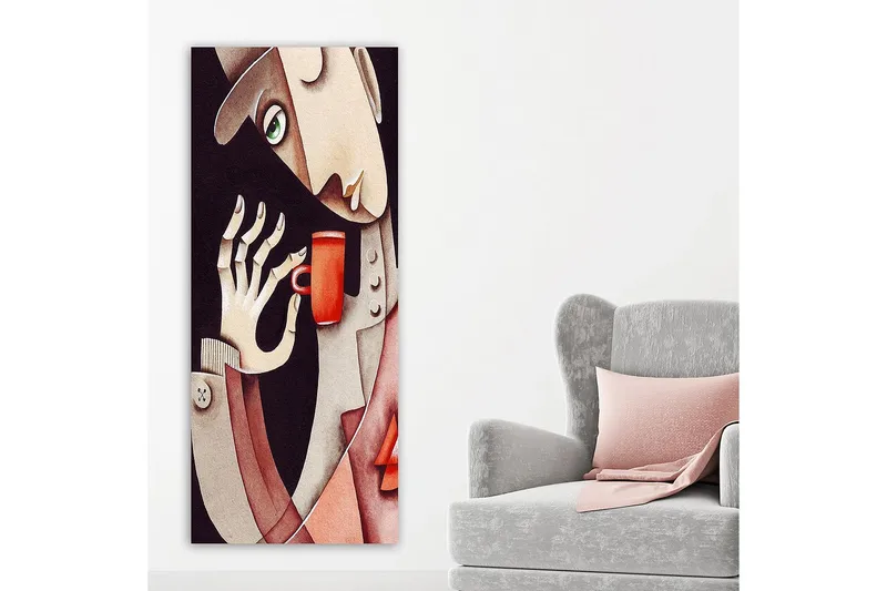 Canvasbilde DKY People Flerfarget - 50x120 cm - Innredning - Bilder & kunst - Lerretsbilder