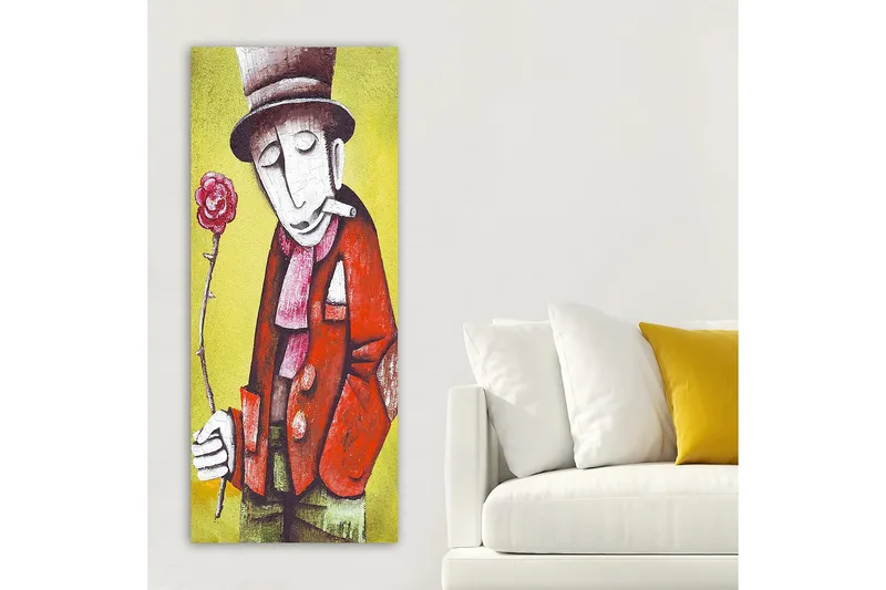Canvasbilde DKY People Flerfarget - 50x120 cm - Innredning - Bilder & kunst - Lerretsbilder
