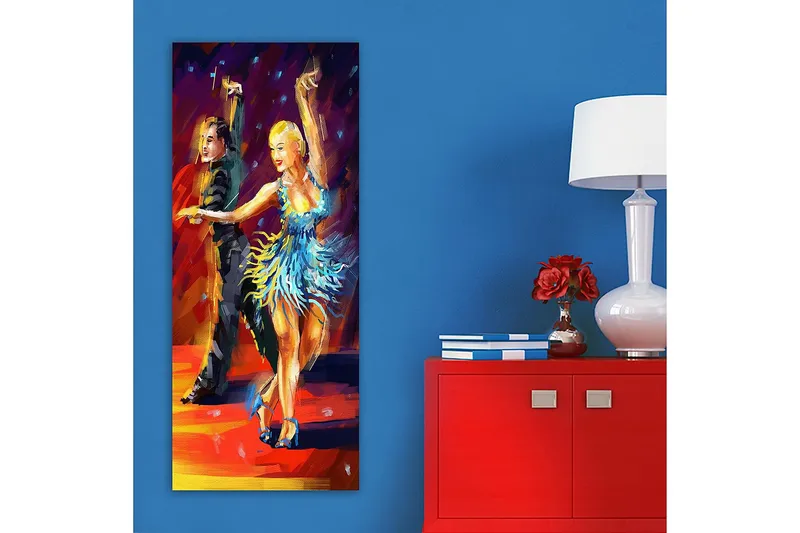 Canvasbilde DKY People Flerfarget - 50x120 cm - Innredning - Bilder & kunst - Lerretsbilder