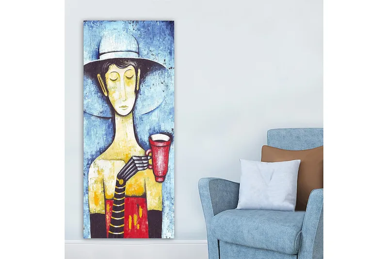 Canvasbilde DKY People Flerfarget - 50x120 cm - Innredning - Bilder & kunst - Lerretsbilder