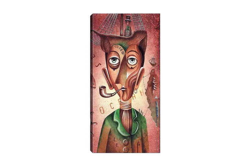 Canvasbilde DKY People Flerfarget - 50x120 cm - Innredning - Bilder & kunst - Lerretsbilder