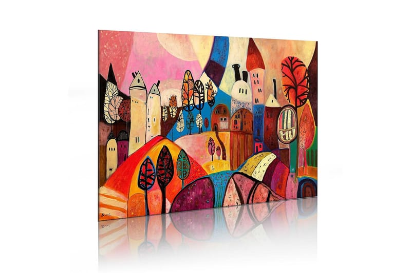 Canvasbilde Fargerik by 90x60 cm - Artgeist sp. z o. o. - Innredning - Bilder & kunst - Lerretsbilder