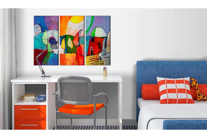 Canvasbilde Fargerikt landskap 120x80 cm - Artgeist sp. z o. o. - Innredning - Bilder & kunst - Lerretsbilder