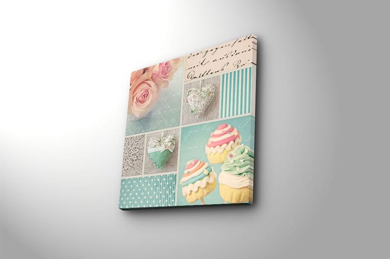 Canvasbilde Flerfarget - 44x54 cm - Innredning - Bilder & kunst - Lerretsbilder