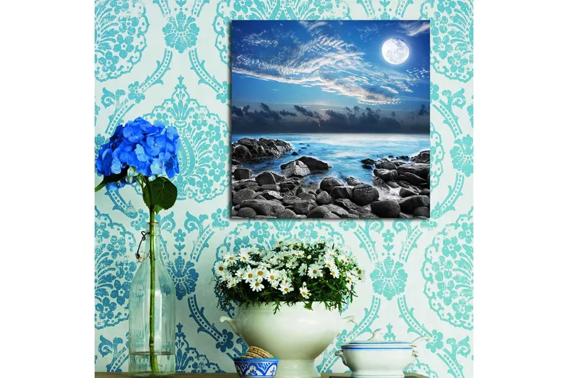 Canvasbilde Flerfarget - 44x54 cm - Innredning - Bilder & kunst - Lerretsbilder