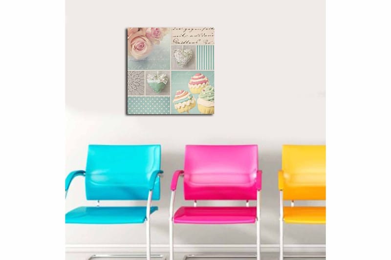 Canvasbilde Flerfarget - 44x54 cm - Innredning - Bilder & kunst - Lerretsbilder