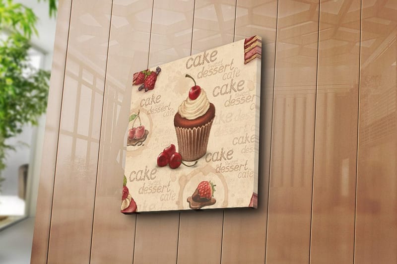 Canvasbilde Flerfarget - 44x54 cm - Innredning - Bilder & kunst - Lerretsbilder