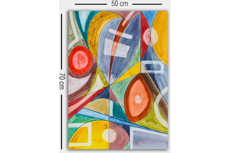 Canvasbilde Flerfarget - 55x07 cm - Innredning - Bilder & kunst - Lerretsbilder