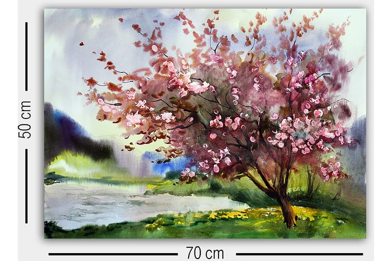 Canvasbilde Flerfarget - 55x07 cm - Innredning - Bilder & kunst - Lerretsbilder