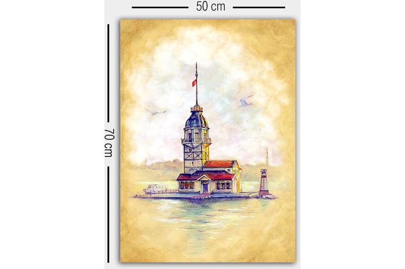 Canvasbilde Flerfarget - 55x07 cm - Innredning - Bilder & kunst - Lerretsbilder