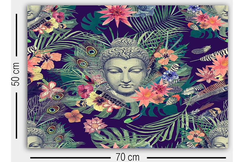 Canvasbilde Flerfarget - 55x07 cm - Innredning - Bilder & kunst - Lerretsbilder