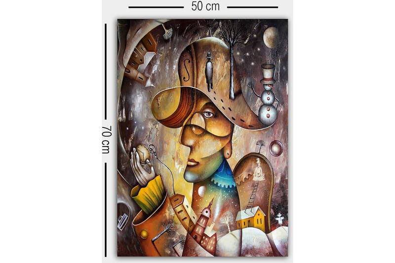 Canvasbilde Flerfarget - 55x07 cm - Innredning - Bilder & kunst - Lerretsbilder