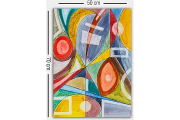 Canvasbilde Flerfarget - 55x07 cm - Innredning - Bilder & kunst - Lerretsbilder