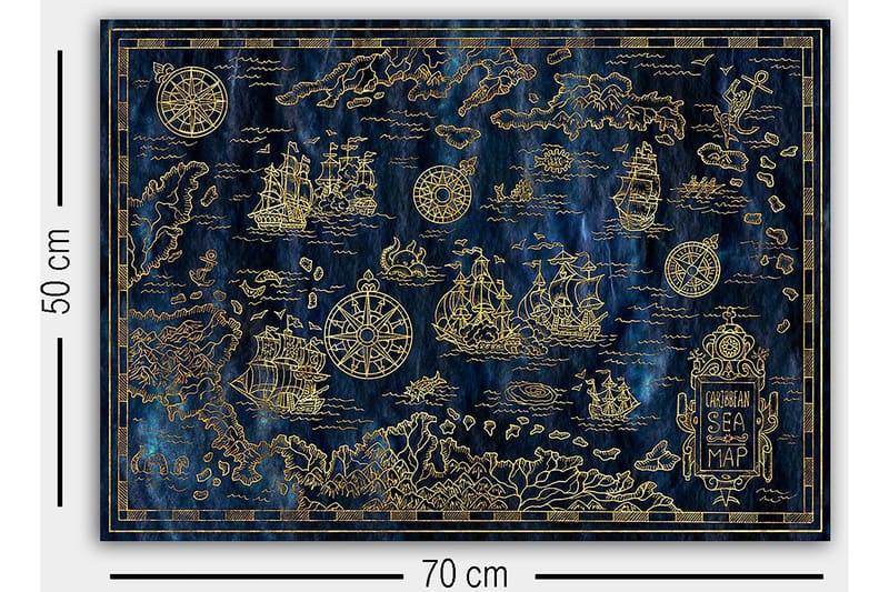 Canvasbilde Flerfarget - 55x07 cm - Innredning - Bilder & kunst - Lerretsbilder