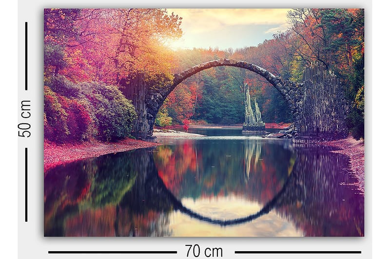 Canvasbilde Flerfarget - 55x07 cm - Innredning - Bilder & kunst - Lerretsbilder