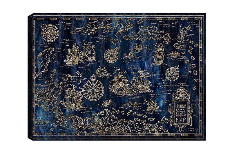 Canvasbilde Flerfarget, 55x07 cm